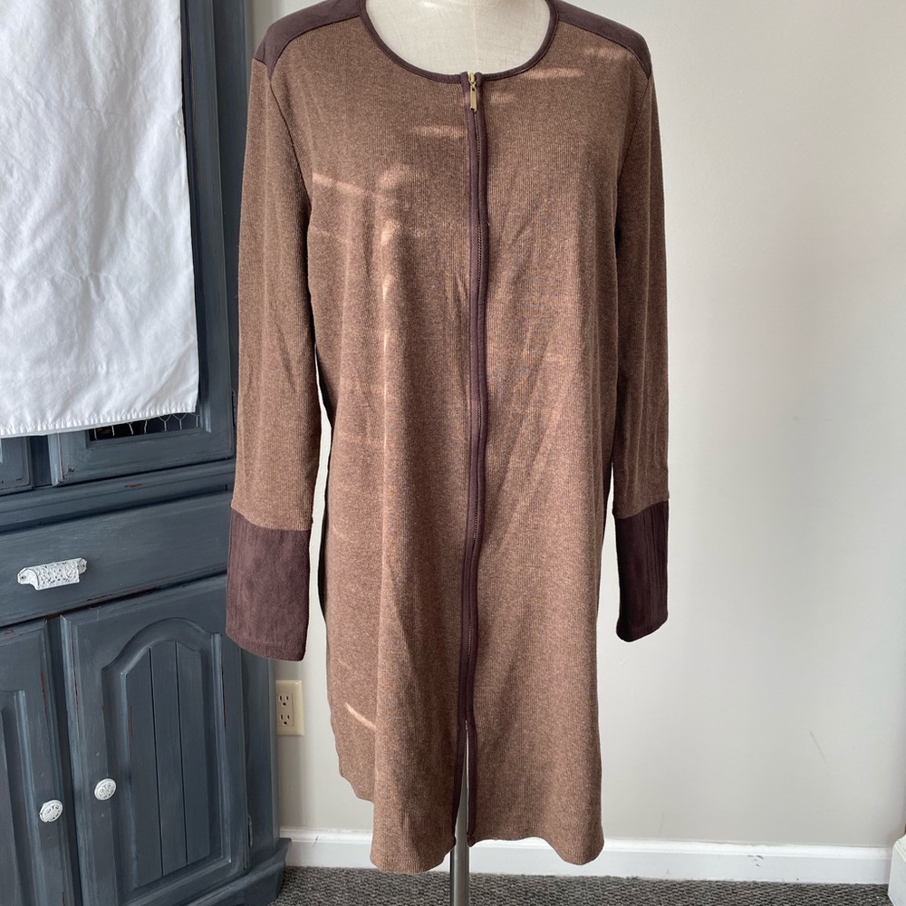 Rafael knee length full zip cardigan XL
